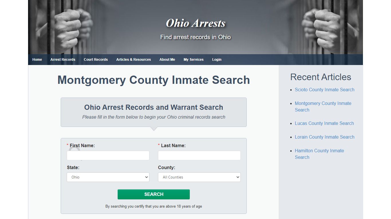 Montgomery County Inmate Search - Ohio Arrests